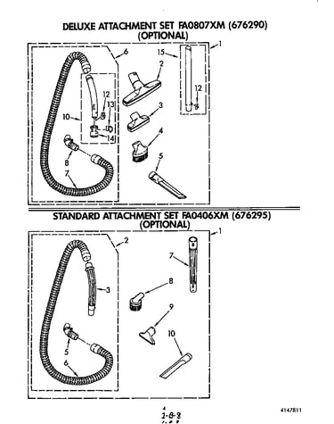 Deluxe and standard attachment sets