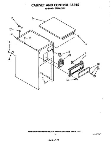 Cabinet and control