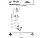 Whirlpool TU4000XRP2 motor and drive diagram