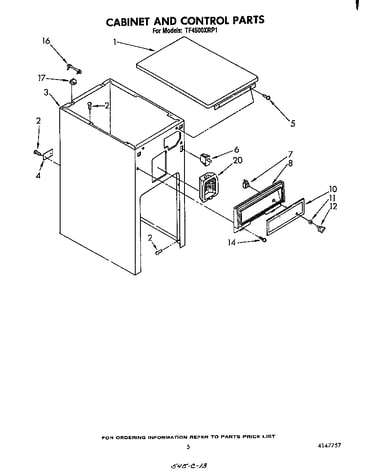 Cabinet and control