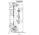 Whirlpool LA3400XPW4 gearcase diagram