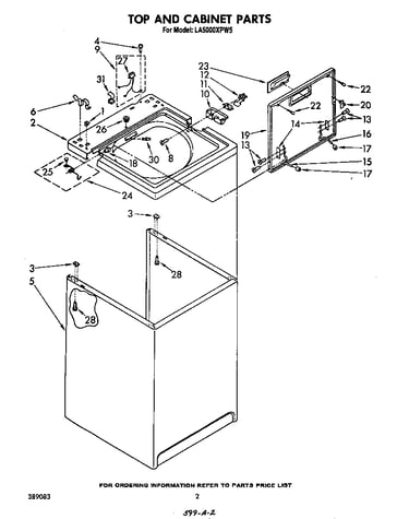 Top and cabinet