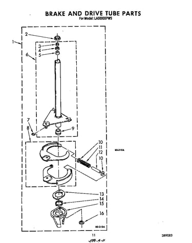 Brake and drive tube