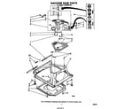 Whirlpool LA6400XPW5 machine base diagram