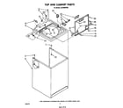Whirlpool LA5700XPW5 top and cabinet diagram