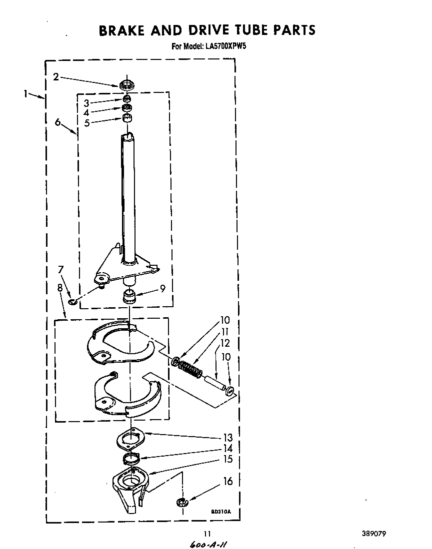 BRAKE AND DRIVE TUBE