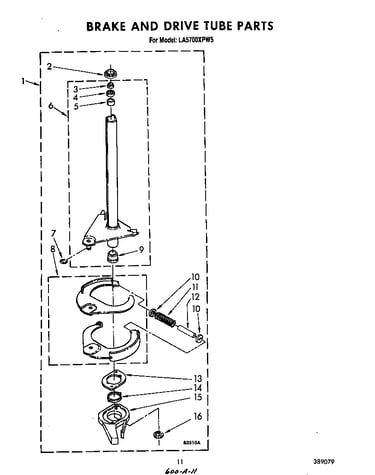 Brake and drive tube