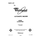 Whirlpool LA5600XPW5 front cover diagram