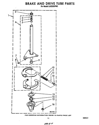 Brake and drive tube