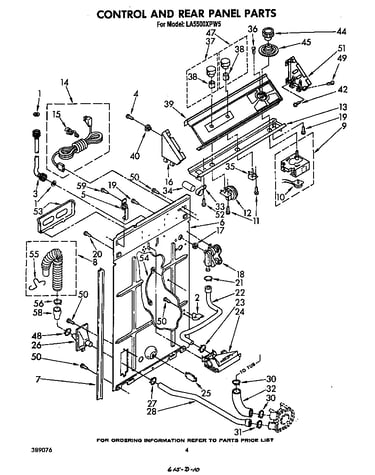 Control and rear panel