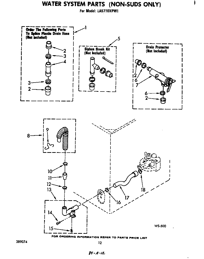 Water system (non-suds only)