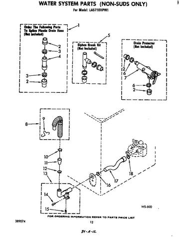 Water system (non-suds only)