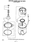 Agitator, basket and tub