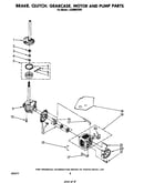 Brake, clutch, gearcase, motor and pump