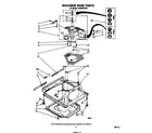 Whirlpool LA6500XPW4 machine base diagram