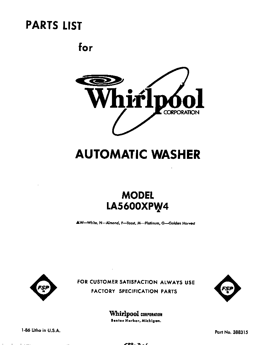 Front cover
