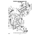 Whirlpool LA5600XPW4 controls and rear panel diagram