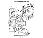 Whirlpool LA7700XPW4 controls and rear panel diagram