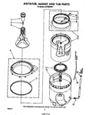 Agitator, basket and tub