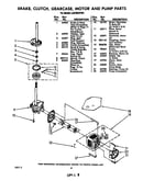 Brake, clutch, gearcase, motor and pump