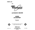 Whirlpool LA5500XPW4 front cover diagram