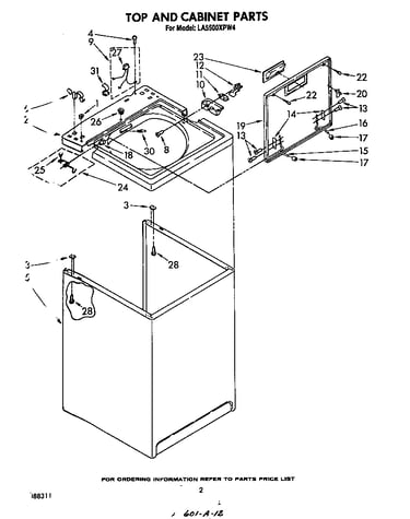 Top and cabinet
