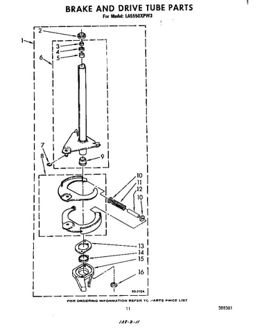 Brake and drive tube