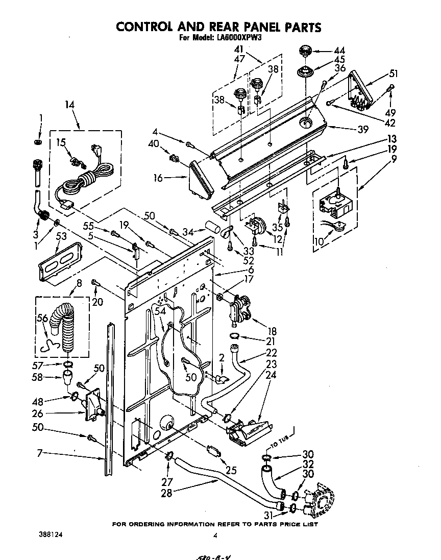 Control and rear panel