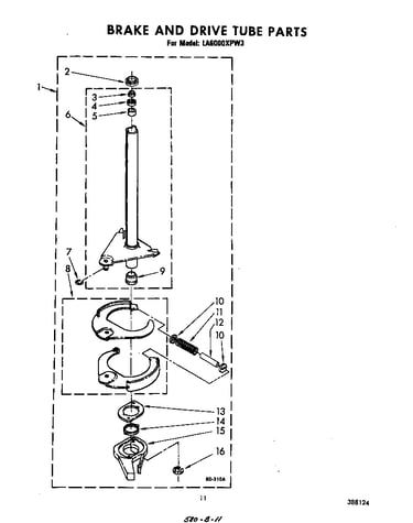 Brake and drive tube
