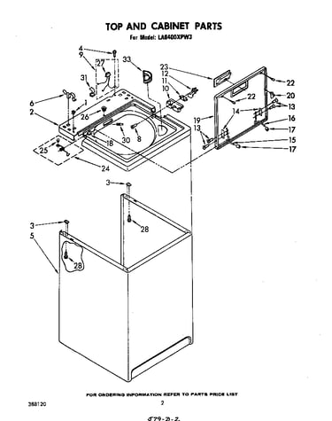 Top and cabinet