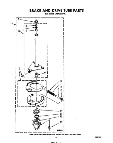 Brake and drive tube