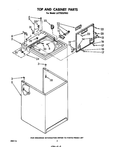 Top and cabinet
