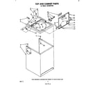 Whirlpool LA5300XPW3 top and cabinet diagram