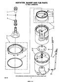 Agitator, basket and tub