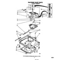Whirlpool LA5530XPW2 machine base diagram