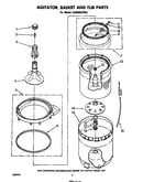 Agitator, basket and tub