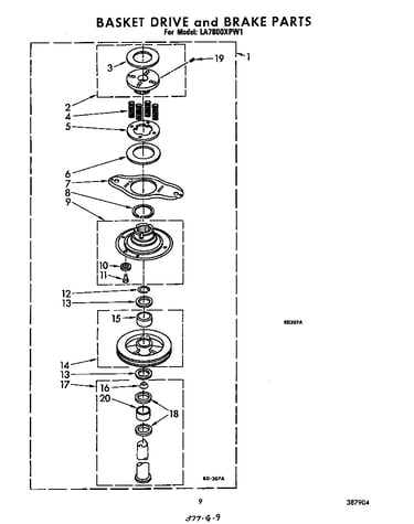 Basket drive and brake