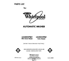 Whirlpool LA5805XPW1 front cover diagram