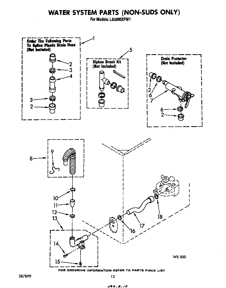 Water system (non suds only)