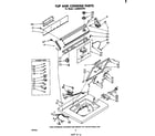 Whirlpool LA3800XPW1 top and console diagram