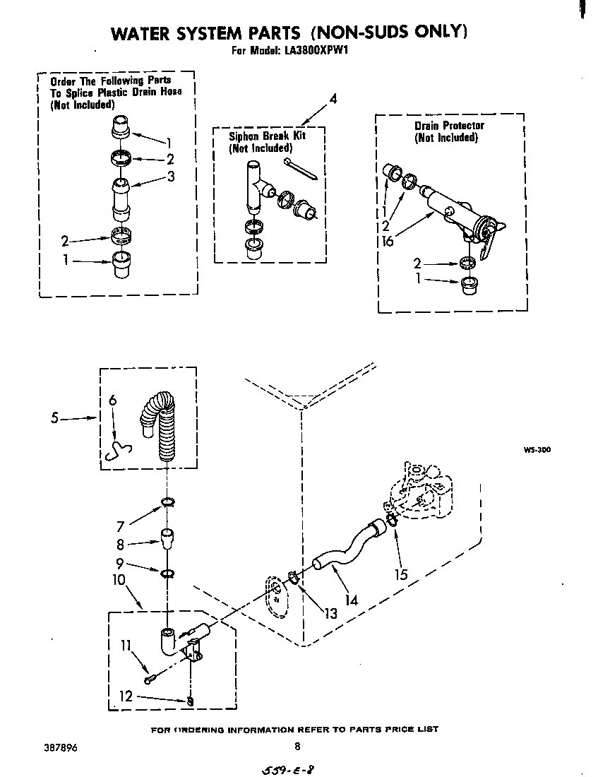 Water system (non-suds only)