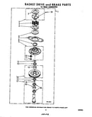 Basket drive and brake