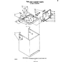 Whirlpool LA3300XPW1 top and cabinet diagram