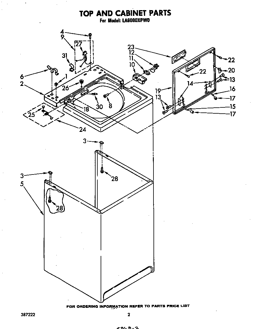 Top and cabinet