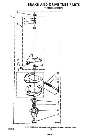 Brake and drive tube