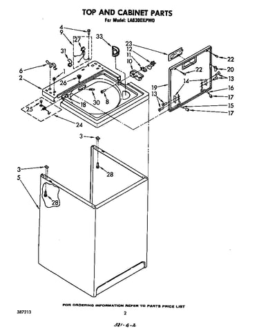 Top and cabinet