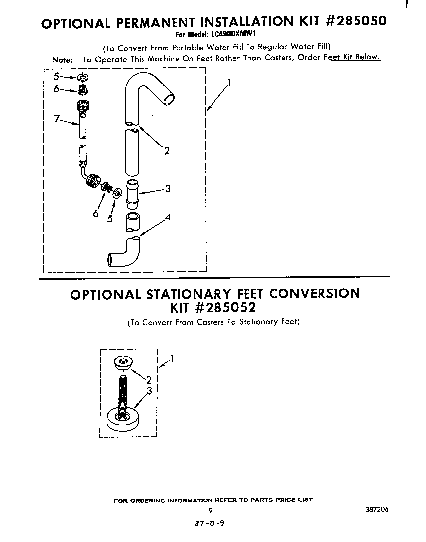^permanent installation kit #285050
