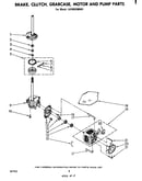 Brake, clutch, gearcase, motor, pump