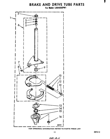Brake and drive tube