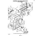 Whirlpool LA5400XPW1 controls and rear panel diagram